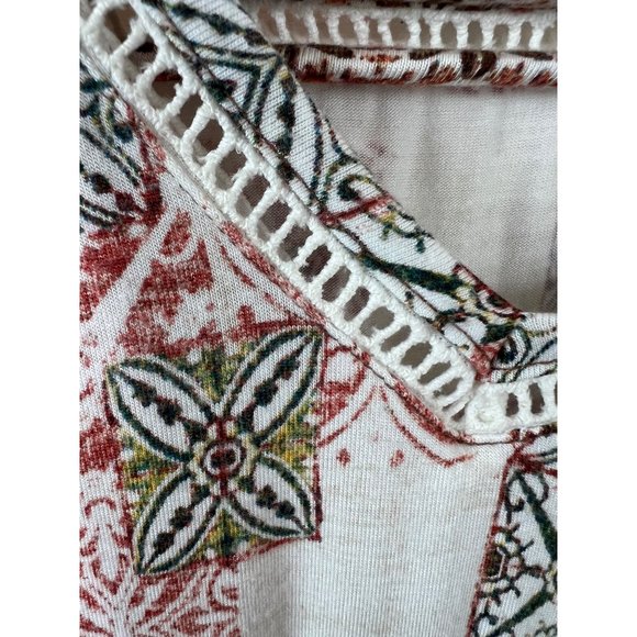 Rose + Olive Sleeveless Top, Medium - Picture 6 of 12